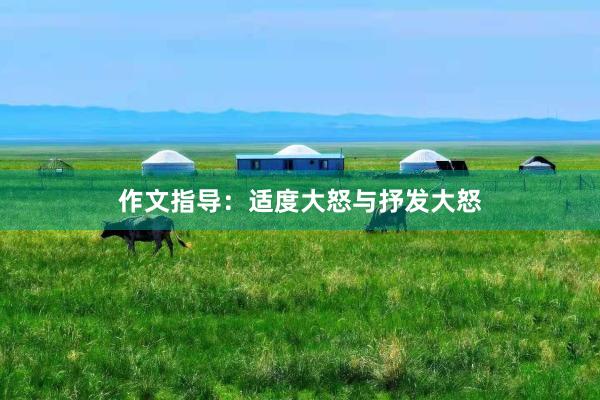 作文指导：适度大怒与抒发大怒